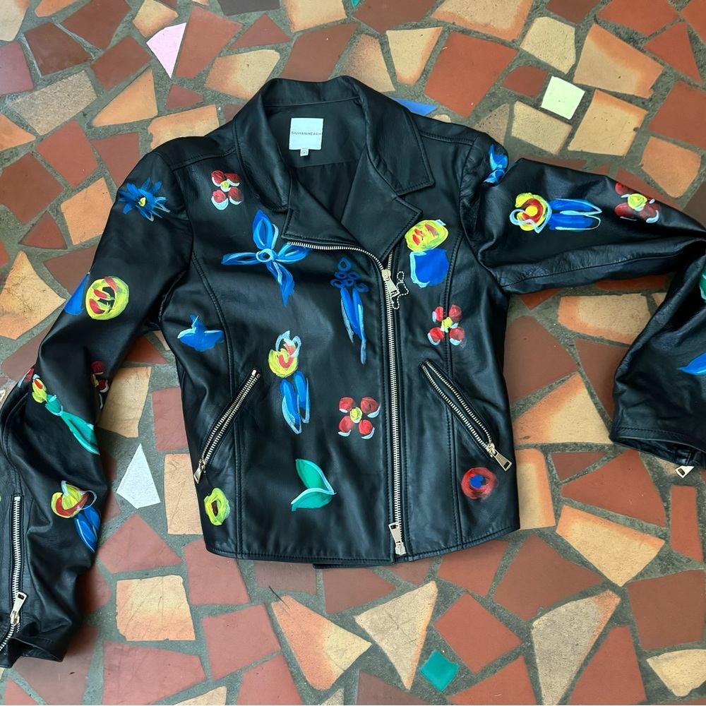 Sylvian Heach lambskin women’s bomber jacket